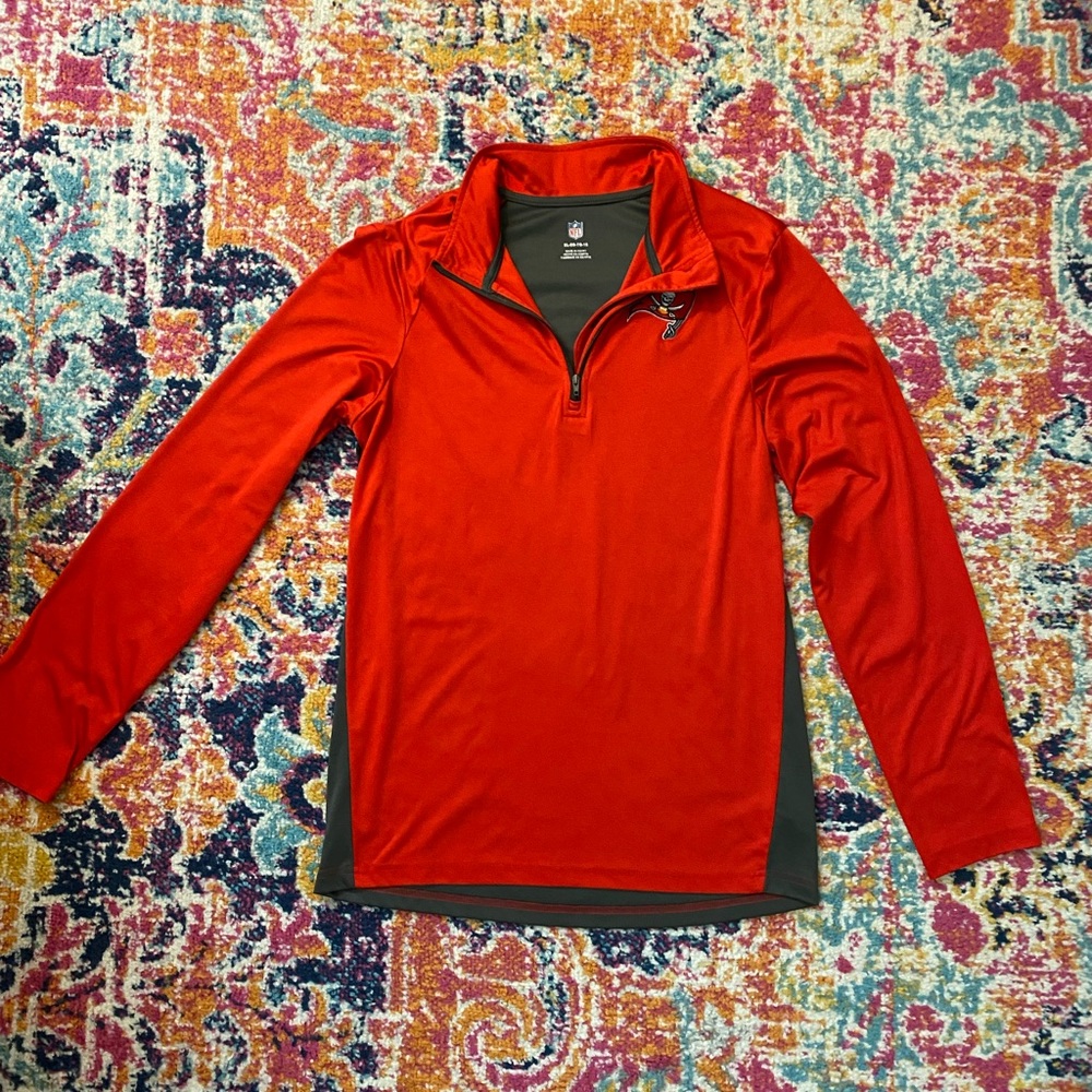 Boy’s NFL Tampa Bay Bucs Quarter Zip Jacket